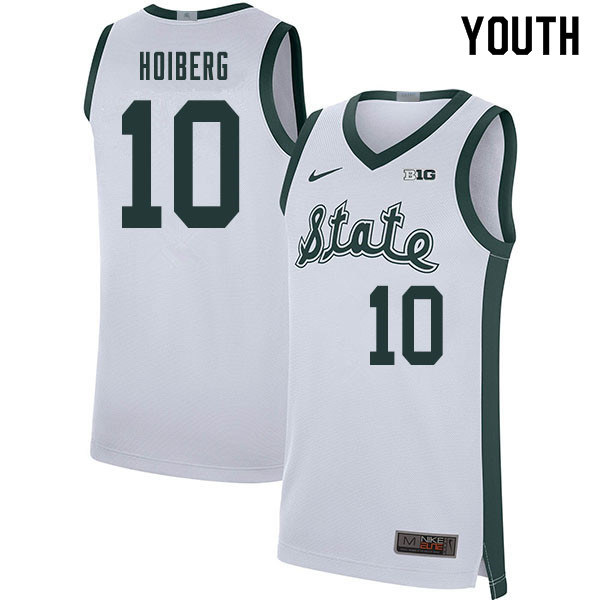 2020 Youth #10 Jack Hoiberg Michigan State Spartans College Basketball Jerseys Sale-Retro